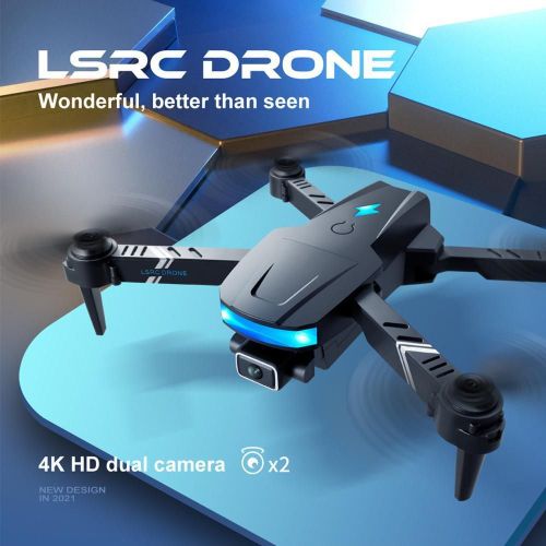 Drone Pliable Rc 4k 1080p À Double Caméra, Quadcopte Rtf, Jouet Pour Garçon, Mini Drone Télécommandé, Hauteur De Positionnement, Garder Hélicoptère-Générique