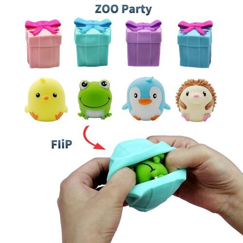 Boîte-Cadeau À Rabat Avec Animaux Mignons, Jouets Anti-Stress, Anti-Stress, Décompression, Jouets À Ventilation, Cadeaux Pour Adultes Et Enfants