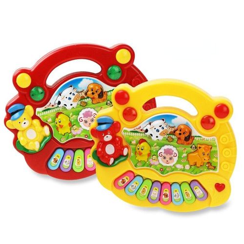 Piano À Sons D'animaux De Ferme, 2 Couleurs, Jouet Musical Pour Enfants, Clavier, Instruments De Musique Pour Bébés