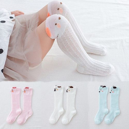 Chaussettes Anti-Moustique Pour Bébé De 0 À 3 Ans, Chaussettes D'été Fines Pour Enfants, Mignonnes En Maille Pour Bébé Mollet, Chaussettes Respirantes Antidérapantes