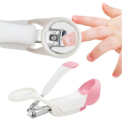 Coupe-Ongles En Silicone Super Clair Pour Bébés, Outil De Soins Des Ongles, Avec Loupe, Anti-Blessure 