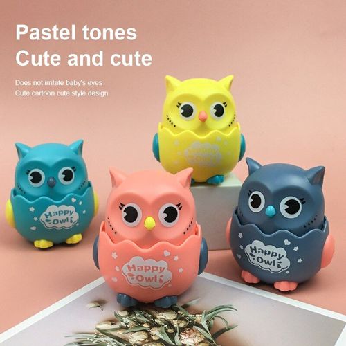 Jouets De Hibou Glissants À Pression, Animaux Mignons, Voiture À Inertie, Dinosaure, Escargot, Canard, Jouets Classiques Pour Enfants, Jouet Multi-Style