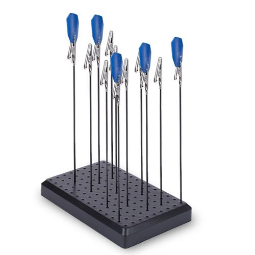 Outil De Modélisation De Couleur 9x14 Trous, Base De Support De Peinture Avec 10/20 Pièces, Bâton Crocodile En Métal Pour Ensembles D'outils De Construction De Maquettes Gundam