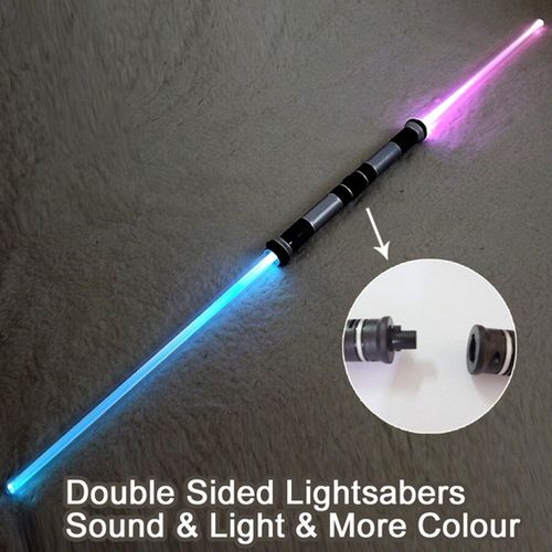 Sabre Laser Clignotant, 2 Pièces/Lot, Jouets, Son Et Lumière Pour Garçons Et Filles, Rvb, Kpop Lightstick