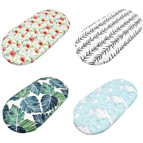 Draps De Panier À Langer Pour Bébé, 1 Pièce, Mini Berceau Imprimé, Housse Amovible Pour Matelas À Langer