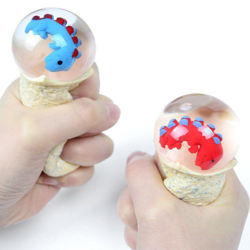 Balles Antistress En Forme De Dinosaure Pour Enfants Et Adultes, Stimulantes, Calmantes, Sensorielles, À Presser, Lbv