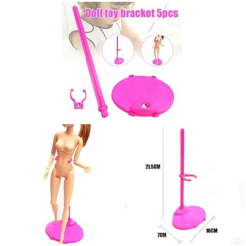Support De Jouets De Poupées, Lot De 5 Pièces, Support De Couleur Unie Pour Barbie, Accessoires Universels Lbv