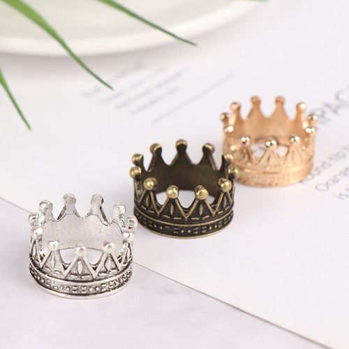Couronne Miniature En Métal Pour Poupées, 1 Pièce, Maison De Poupée, Princesse, Prince, Couvre-Chef, Jouet Cadeau