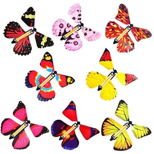 Bande De Caoutchouc Volante Dans Le Livre, Jouet Magique, Cadeau D'anniversaire, Carte De Mariage, Grande Surprise, Papillon, 1 Pièce