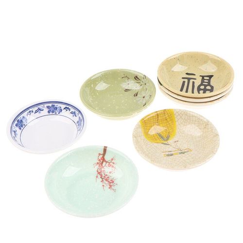 Maison De Poupée Miniature Style Chinois, Bol En Céramique, Modèle De Mini Plat, Maison De Poupée, Jouets De Cuisine, Accessoires, 1 Pièce