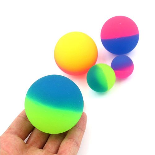 Balle Rebondissante Colorée Pour Garçon, Jouet Lumineux Et Mignon En Caoutchouc, Balle De Sport Élastique Pour Enfant, Jouet D'extérieur, 42/45mm, Pièces