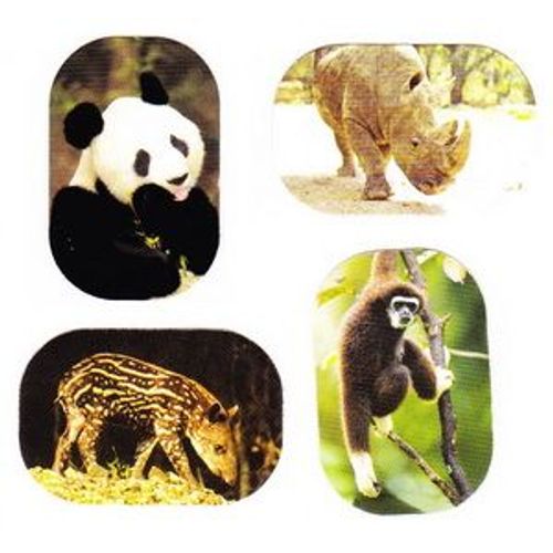 8 Autocollants Animaux - Série Autocollants Animaux (Kinder 2013)