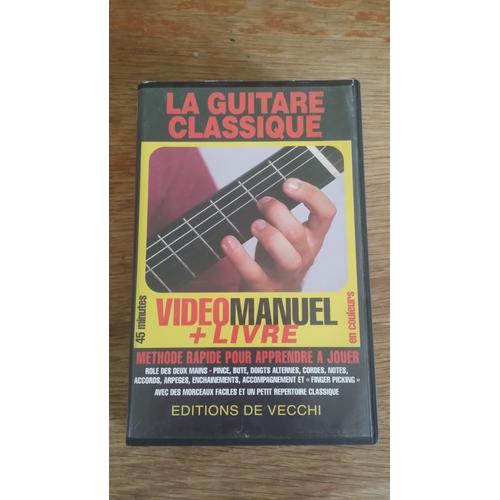Vhs La Guitare Classique, Video Manuel- Methode Rapide Pour Apprendre À Jouer/ Éditions De Vecchi
