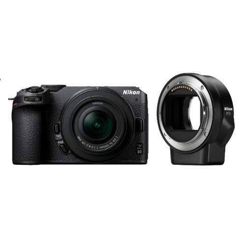 Nikon Z30 20.9 mpix Kit Z 16-50 mm f3.5-6.3 + adaptateur de monture FTZ