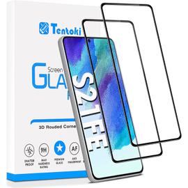 Pnakqil 2 Pièces Verre Trempé pour Samsung Galaxy S21 FE 5G 6.4 Pouces, 2  Pièces Film Vitre Protection écran 9H Dureté Anti-Rayures Sans Bulles  Facile à Installer, 0,33mm HD Ultra Transparent 