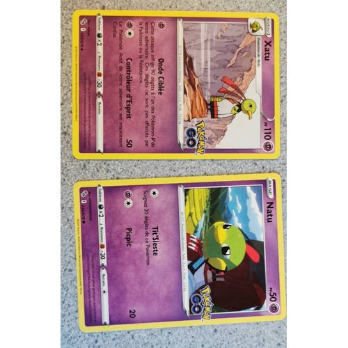 Natu 032 + Xatu 033 Cartes Pokemon Go 