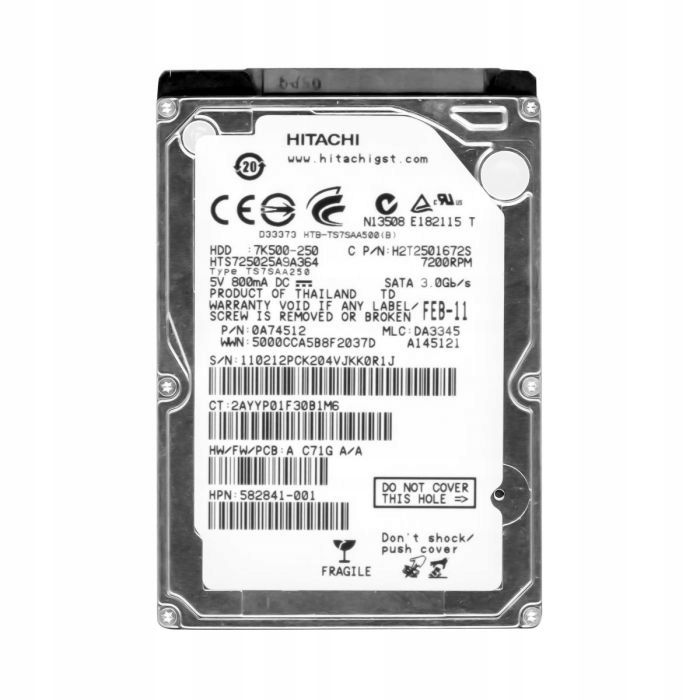 Hgst Disque Dur Interne 500 GB SATA HDD 3.5 Pour PC Gamer , Bureau, DVR  XVR à prix pas cher