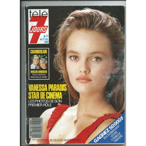 Télé 7 Jours 21/10/1989 Vanessa Paradis, Luis Mariano, Linda De Zuza, Marlène Jobert, Michel Leeb, Imagination, Mireille Mathieu, Zabou, Brassens, Régine, Yves Duteil, Charles Trenet, Gabrielle Lazure