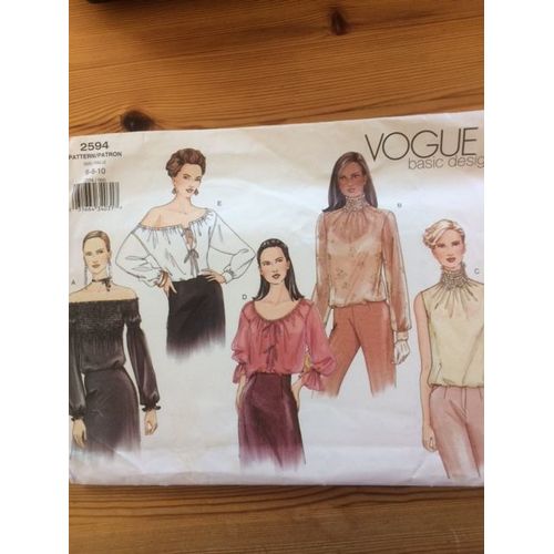 Patron Vogue 2594 5 Blouses