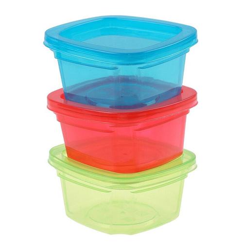 Boîtes Alimentaires Pour Bébés De 200ml, Conteneur De Collations Pour Bébés, Boîtes De Rangement, Mini Bac À Légumes Portable, Boîte Scellée, 1 Pièce