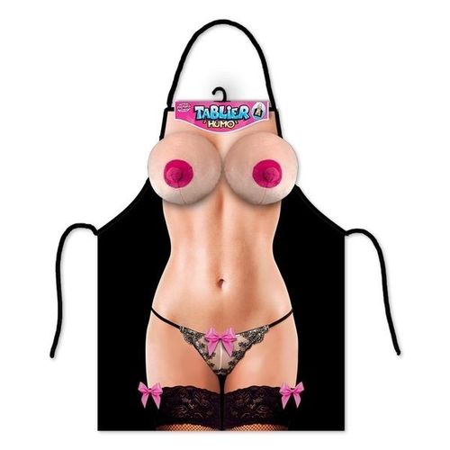 Tablier Coquin Seins Peluche Tablier De Cuisine Humoristique Humour
