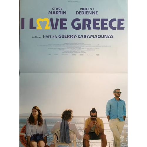 I Love Greece - Affiche Originale De Cinéma Pliée- Format 40x60 Cm - Un Film De Nafsika Guerry-Karamaounas Avec Stacy Martin, Vincent Dedienne, Maria Apostolakea, Panagos Ioakeim, - 2022