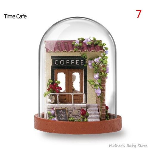 Maison De Poupée Miniature Avec Meubles, Jouets Pour Enfants, Avec Led, 1 Pièce
