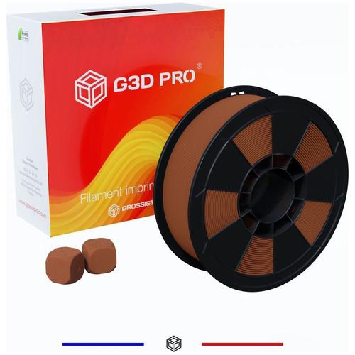 Filament 3D G3D PRO PLA MAT, 1,75mm, Chocolat, Bobine, 1 kg