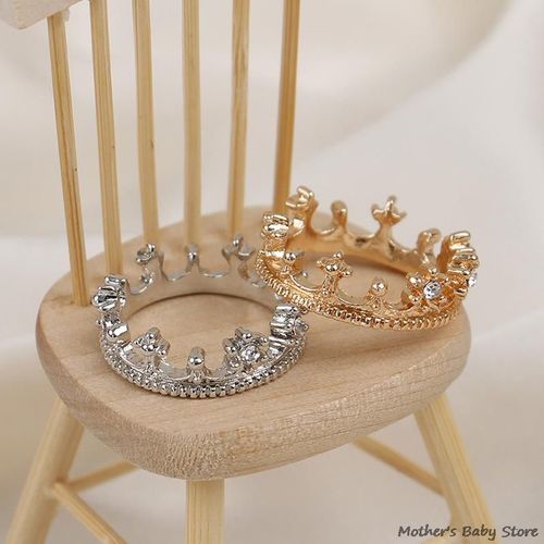 Mini Couronne Miniature En Métal 1:12 Pour Maison De Poupée, 1 Pièce, Couvre-Chef De Princesse, Modèle De Jouets Pour Barbie