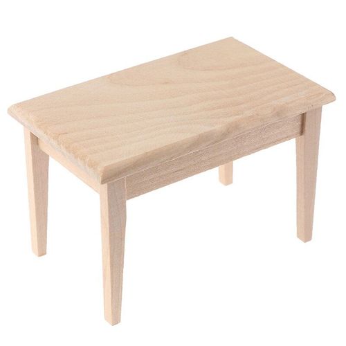 Maison De Poupée Miniature En Bois, Modèle De Table Rectangulaire, Jouets, Accessoires De Meubles À Faire Soi-Même, 1/12