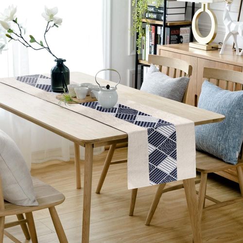 Chemin de Table en coton et lin, Long, nappe, cérémonie du thé Zen, fournitures de décoration pour la maison, matériel en lin, décoration pour Table de thé