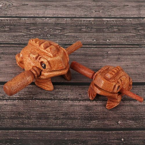 Jouet Grenouille Porte-Bonheur En Bois, Animal Argent Grenouille Claquettes Pour Enfants, Instrument De Musique, Jouet De Percussion, Cadeau, Jouets Pour Enfants, Décoration Artistique Pour La Maison