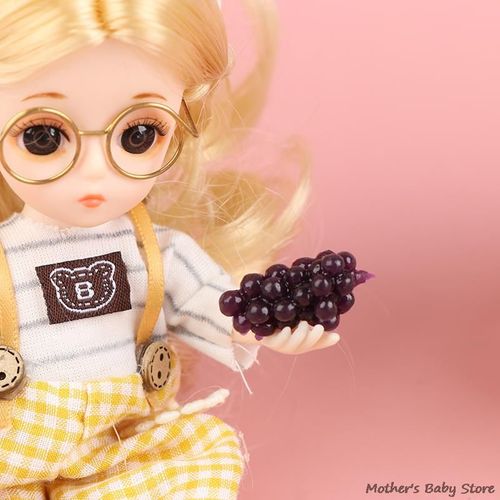 Mini-Raisin En Fruits Pour Maison De Poupée, Lot De 5, 10 Pièces, Fruits Artificiels En Résine Tpr