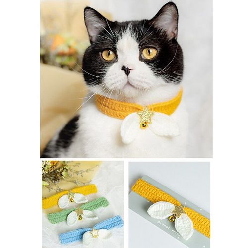 Collier De Chat Tricoté, Mignon, Écharpe Douce Décorative Pour Chiot, Fait À La Main, Accessoire Pour Animaux De Compagnie