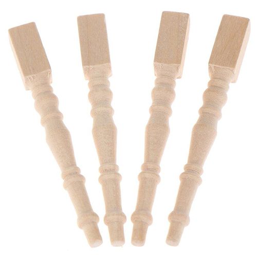 Jeu De Cerveau 4 Pièces, Jouets Pour Enfants, Maison De Poupée Miniature, Bricolage, Meubles En Bois 1:12, Table De Chaise À Jambes