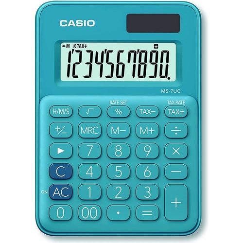 Calculatrice standard Casio Casio MS-7UC-BU bleu