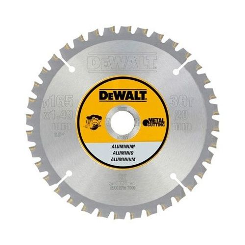 Dewalt DT1911 lame de scie circulaire - 165 x 20 x 36t - aluminium