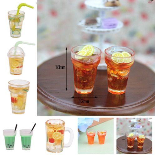 Mini Gobelet Transparent Pour Maison De Poupée, Échelle 1:12, Verre À Vin, Bière, Artisanat, Miniature, Décoration De La Maison, Modèle En Verre, Pièces À Faire Soi-Même