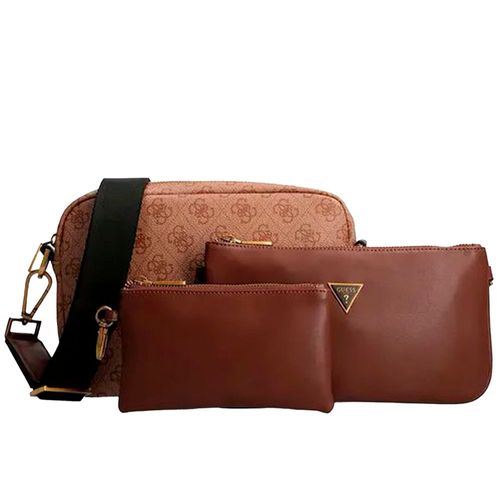 Pochette Guess Homme Original logo 4g Marron