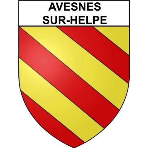 Avesnes-Sur-Helpe 59 Ville Stickers Blason Autocollant Adhésif - 8 Cm