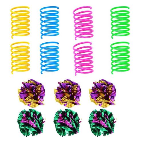 Jouets Boule À Paillettes De Couleurs Assorties, Jouets De Printemps Pour Chat, Jeu D'intérieur Durable