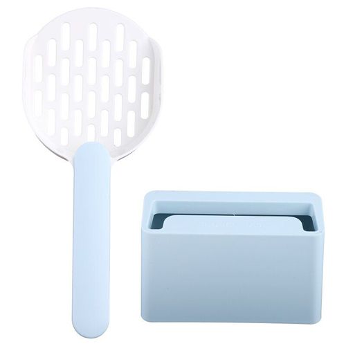 Pelle À Merde Pour Chats Avec Boîte De Rangement, Pelle De Nettoyage, Porte-Litière Pour Chaton, Pelle À Ordures Pour Animaux De Compagnie, Kit D'outils De Nettoyage Léger