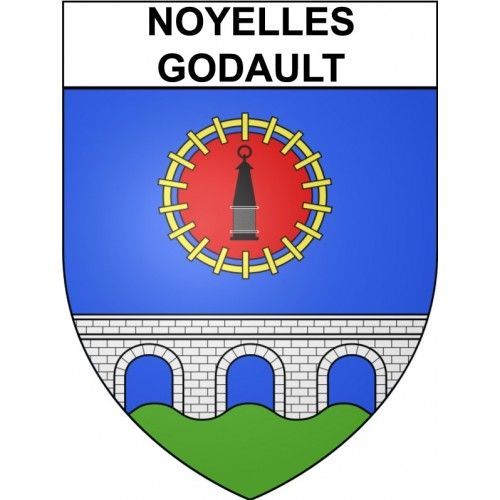 Noyelles-Godault 62 Ville Stickers Blason Autocollant Adhésif - 17 Cm