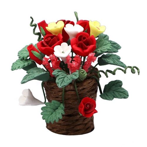 Maison De Poupée Happy Baby Doll 1:12, Mini Fleurs En Pot, Bonsaï Artificiel, Modèle De Maison De Poupée, Décor