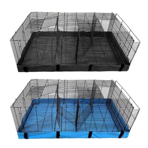 Couverture De Fond De Cage Pour Animaux De Compagnie, Doublure En Pvc Lavable Et Fond En Toile Pour Chiens, Lapin, Cochon D'inde, Petit Niche Pour Animaux De Compagnie, Doublure De Lit