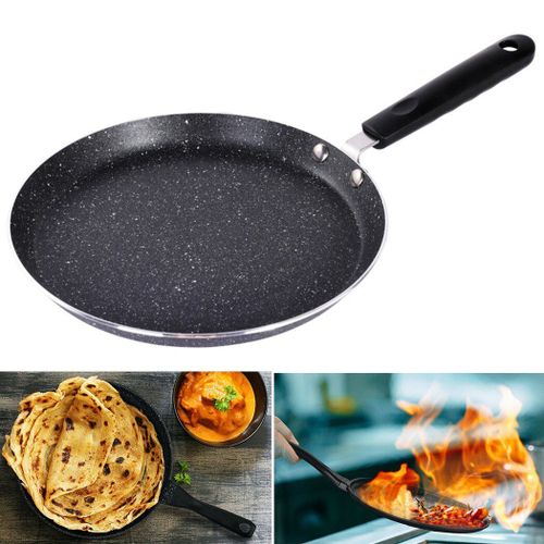 Poele A Crepes Electrique Antiadhesive, Plaque A Gaz A Induction En Metal, Tawa, Poele A Crepes Pour Crepes, Crepes, Roti/Chapati, Dosa, Etc
