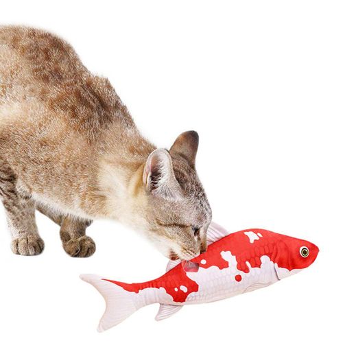 Jouet En Peluche 3d En Forme De Poisson Pour Animaux De Compagnie, 2 Pièces, Cadeaux Interactifs, Poisson Herbe-Aux-Chats, Jouet De Simulation De Poisson Pour Animaux De Compagnie