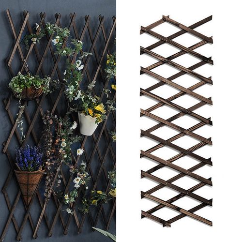 Clôture De Jardin En Treillis En Bois Extensible, Support D'escalade De Plantes, Panneau De Clôture De Jardin, Décoration De Jardin De Maison