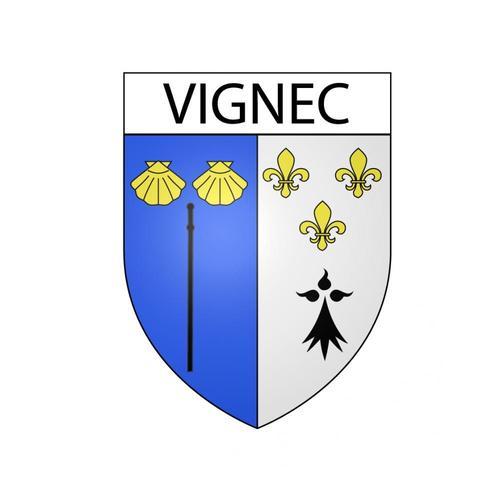 Vignec 65 Ville Sticker Blason Écusson Autocollant Adhésif - 8 Cm