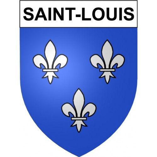 Saint-Louis 68 Ville Stickers Blason Autocollant Adhésif - 12 Cm